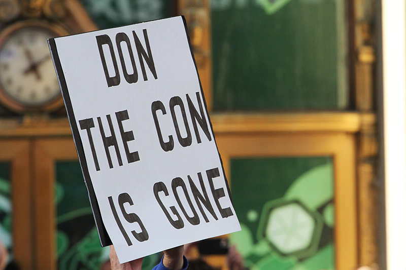 Biden Victory Rally : Times Square : New York :  Events : Photo Projects :  Richard Moore Photography : Photographer : 